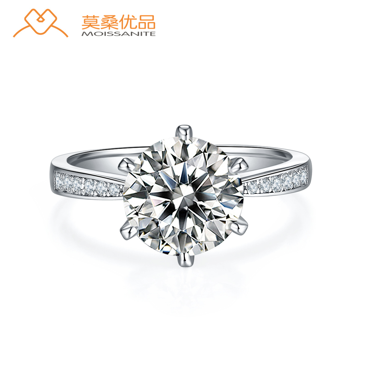 灵动CVD培育钻石女戒3克拉